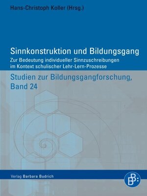 cover image of Sinnkonstruktion und Bildungsgang